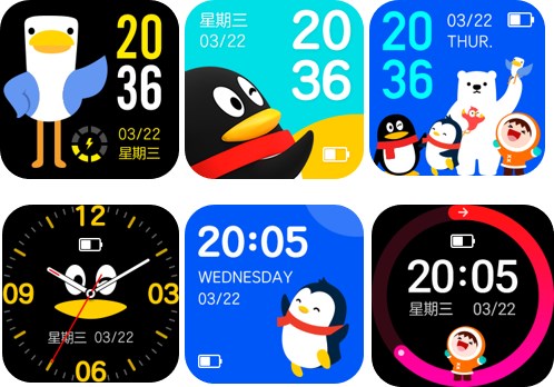 798元腾讯qq定制款a6e电话手表发布141英寸高清屏6款qq表盘4g高清通话