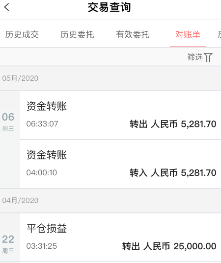 5月6日4点,雍权收到了5000多元的转账.