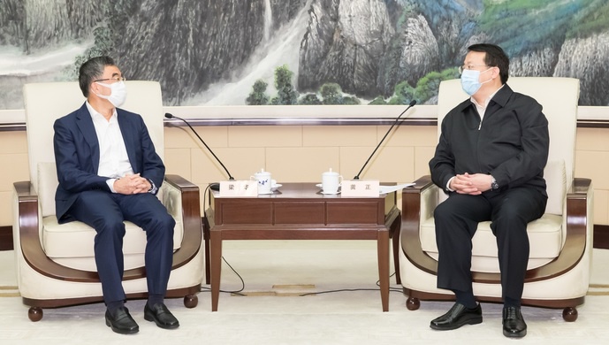 上海代市长会见华为董事长将在新基建等领域深化合作