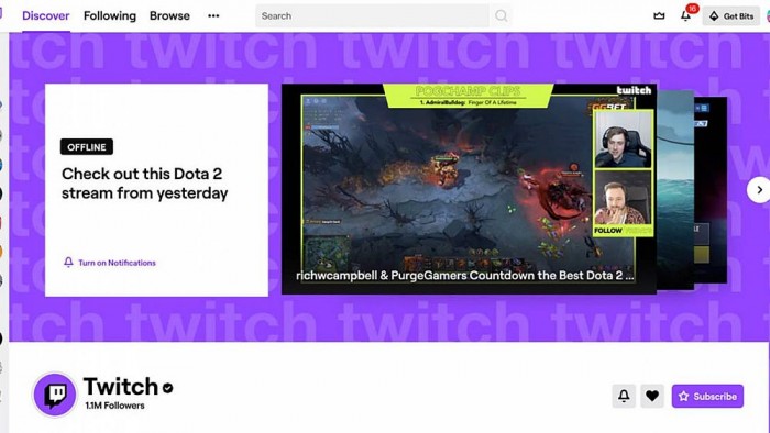 图 Twitch用户界面调整 突显直播者优化离线页面 手机新浪网
