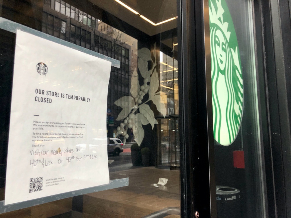 △星巴克宣布本周将重新盛开85%的美国门店