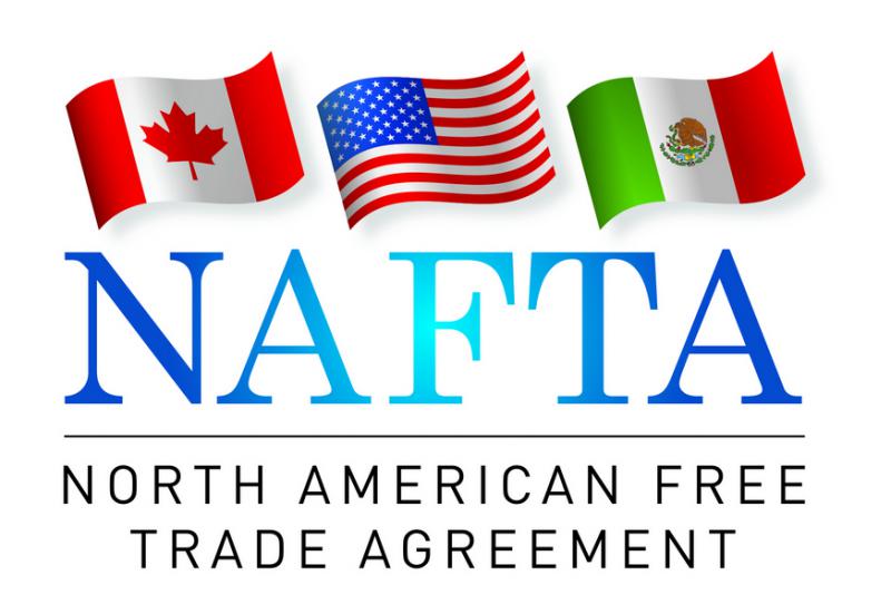北美自由贸易区旗帜图片