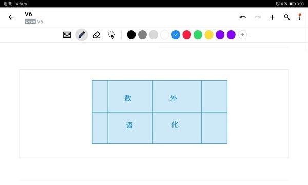 荣耀平板V6表格绘制