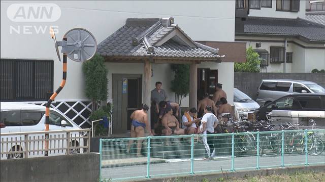 “境川部屋”的选手们正在休息（朝日电视台）