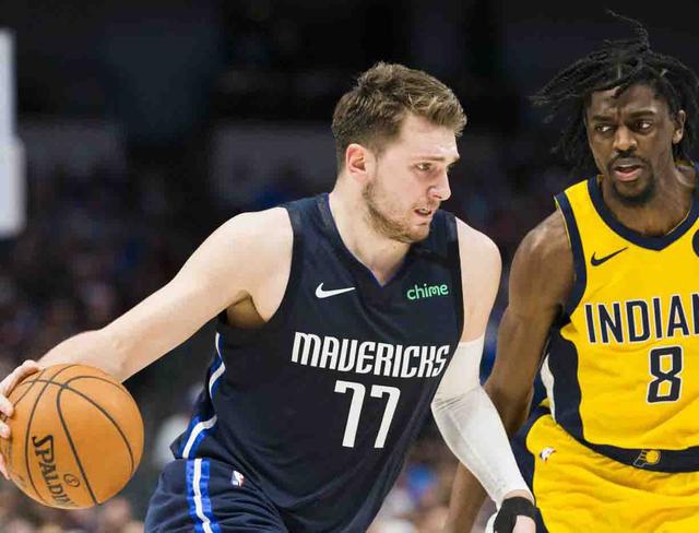 东契奇训练场外现身接受采访透露赛季末冲刺目标