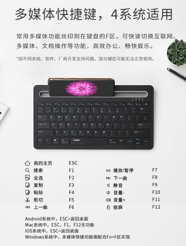 移动办公必备键盘雷柏xk100蓝牙键盘详解