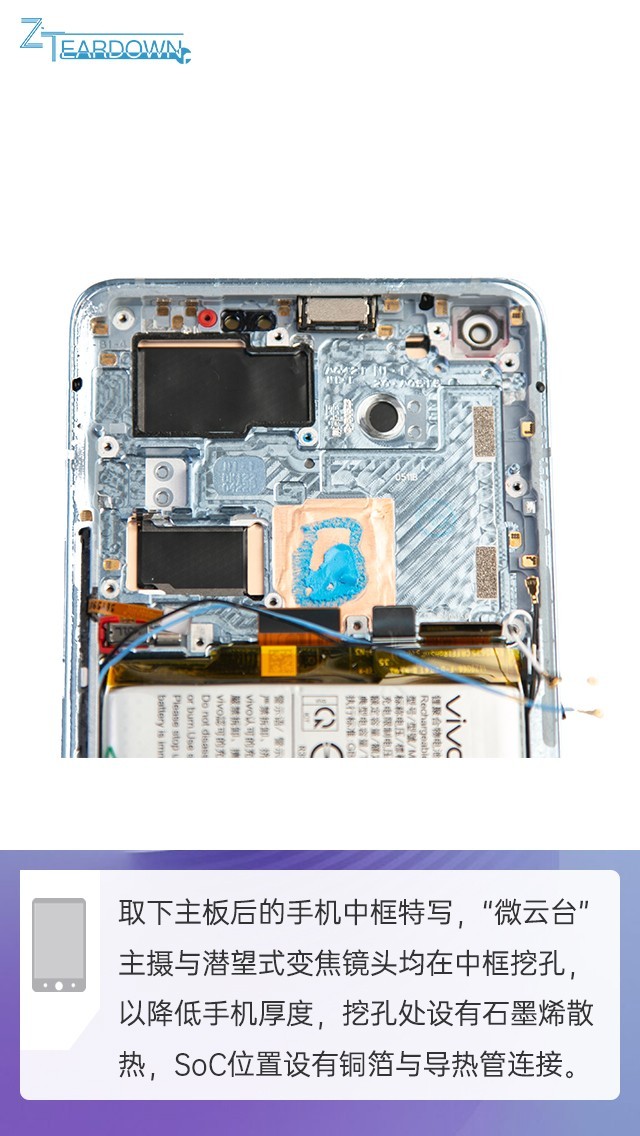微云台雅致旗舰内在的秘密vivox50pro拆解