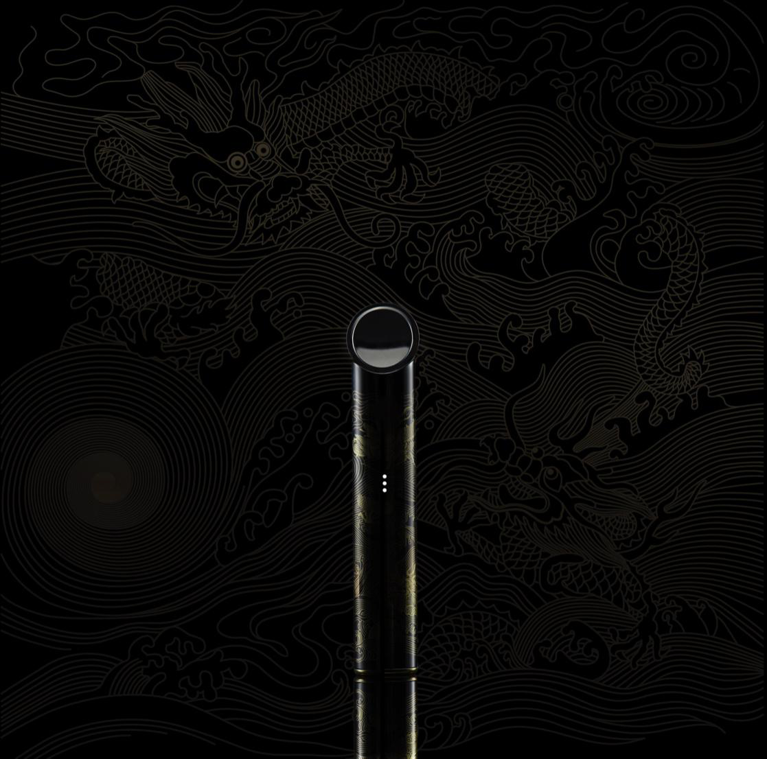 陶瓷材质,黄金贴花,relx悦刻灵点"龙纹杆"上市