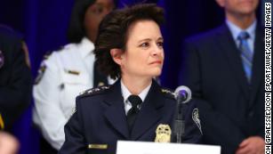 △辞职的前任警察局长艾丽卡·谢尔茨  来源：CNN