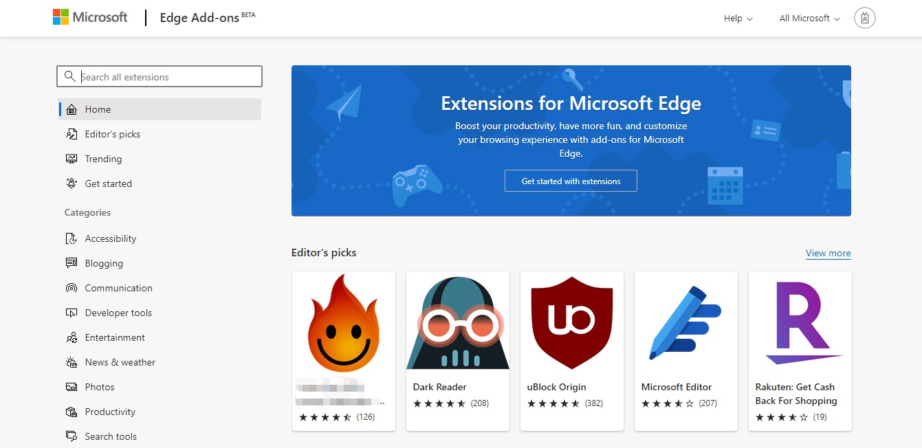 图片[1]-新版Microsoft Edge扩展功能上线 兼容Chrome-智诚云集