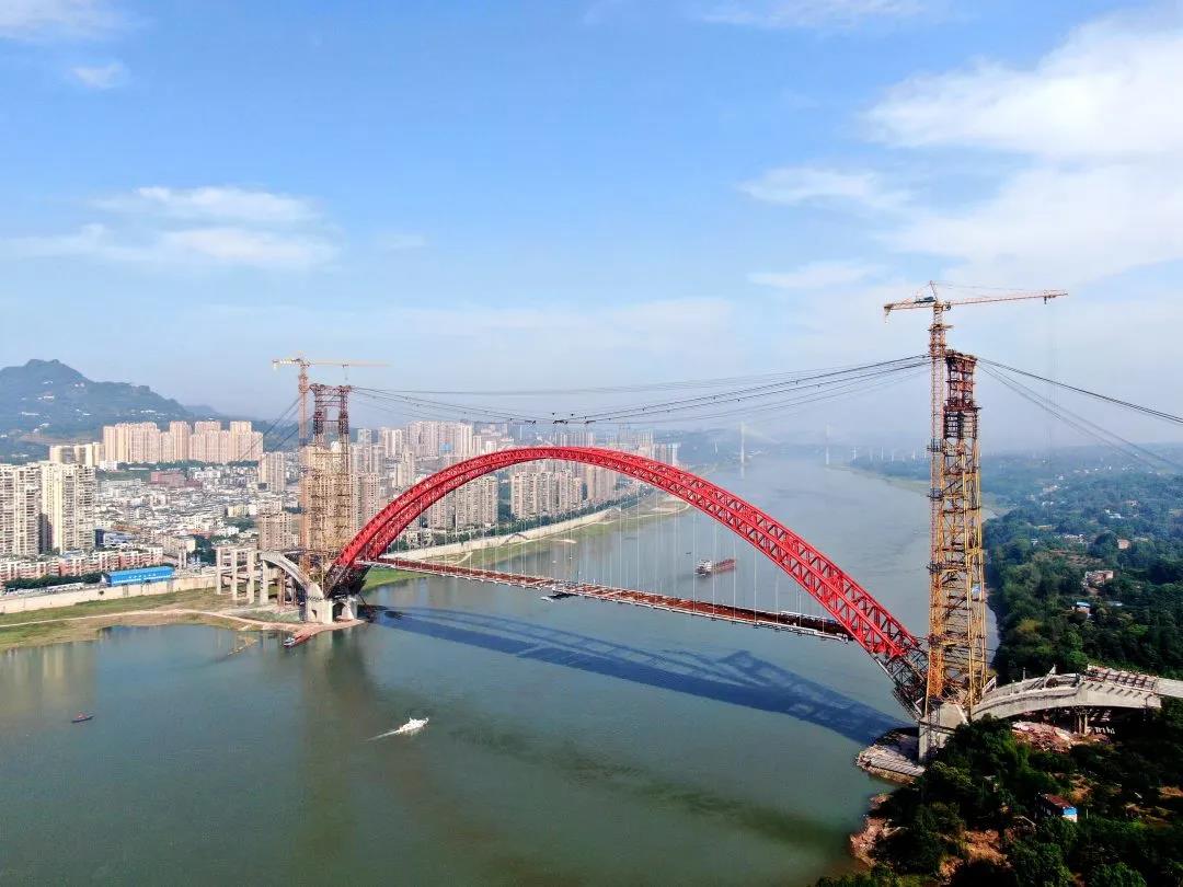 合川官渡桥建设图片