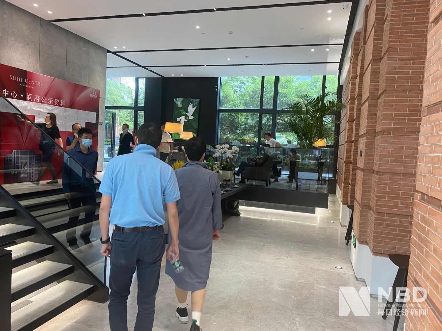 苏河湾中心润府项目销售中心 图片来源:每经记者 吴若凡 摄