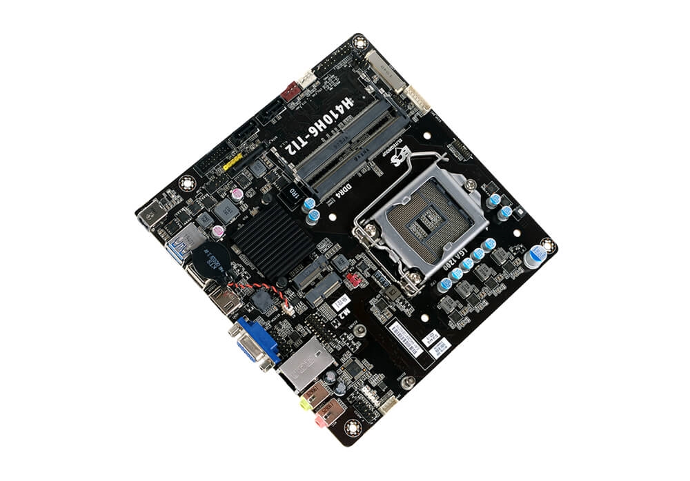 精英首发10代酷睿超薄迷你itxh410主板19vdc供电