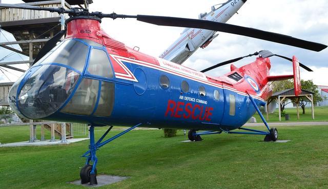 曾被当作救援飞机使用的h21直升机