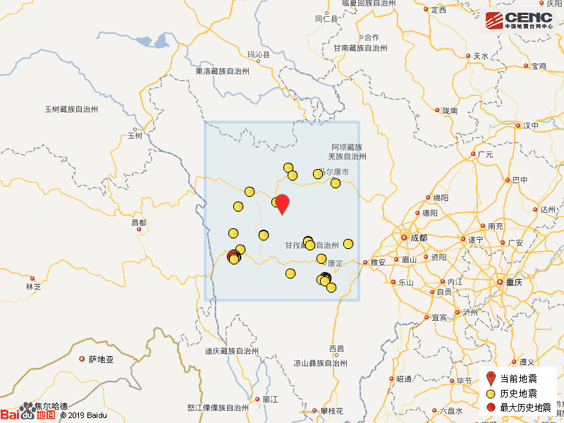 四川甘孜州炉霍县发生36级地震