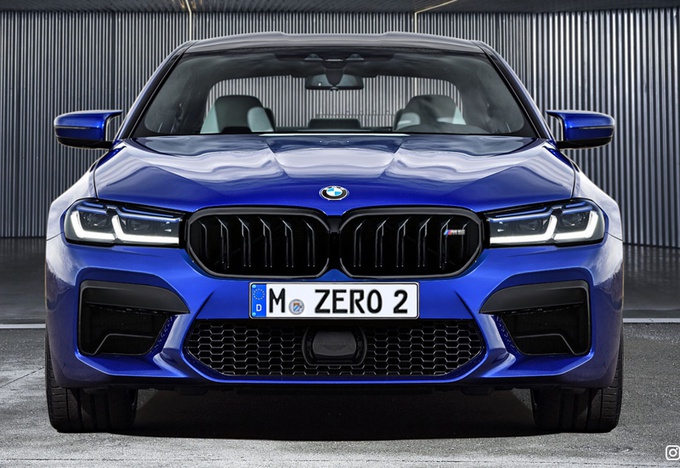 宝马新款M5预告图！换5系同款灯组/配置升级