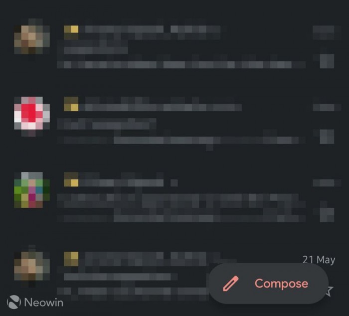 图 Android端gmail更新 右下角 图标改为 Compose 按钮 Gmail 新浪科技 新浪网