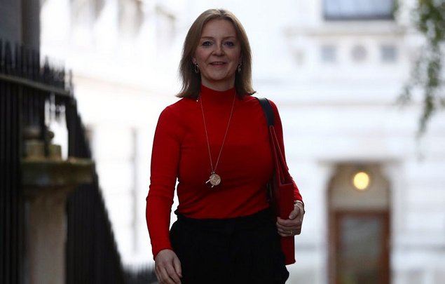 △英国国际贸易大臣伊丽莎白·特拉斯