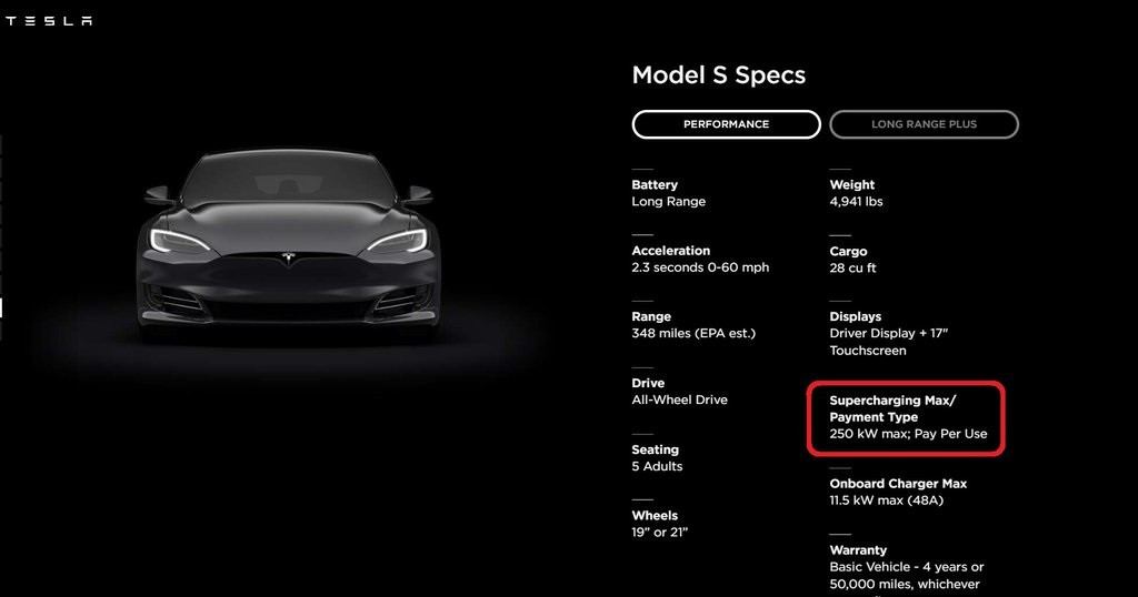 热浪|特斯拉Model S/X 最大充电功率将提升至 250kW