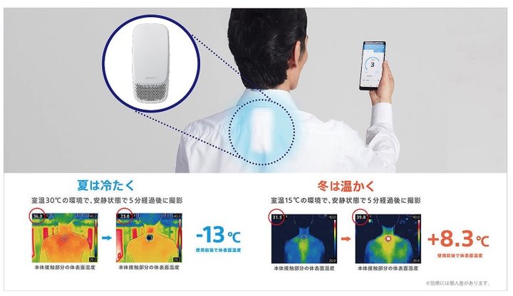 索尼做的随身空调 如何让你5分钟内“后背一凉”？