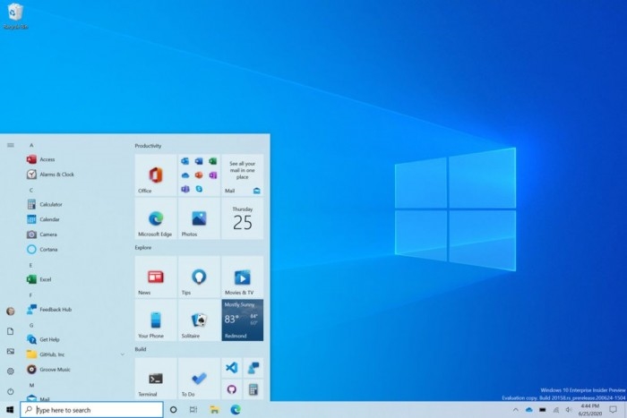 Windows 10启用全新开始菜单微软 纯色背景统一视觉效果 手机新浪网