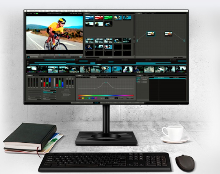 飞利浦推出四边窄边框显示器：4K HDR，65W USB_手机新浪网