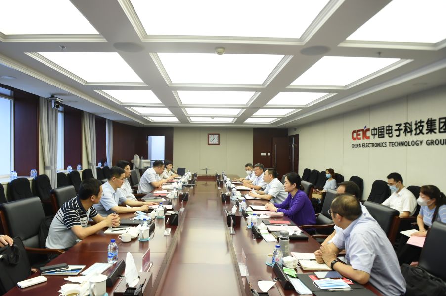 7月22日,中国电科党组副书记,董事胡爱民在京会见杭州市副市长柯吉欣