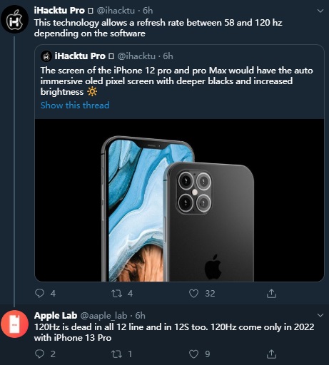 消息称苹果1hz刷新率的iphone将于22年到来 手机新浪网