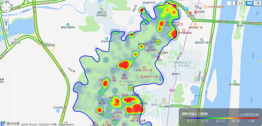 长沙岳麓山,4月20日