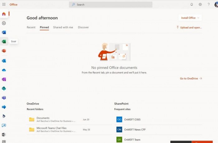 Microsoft 365 Office控制面板用户界面改版 更简洁