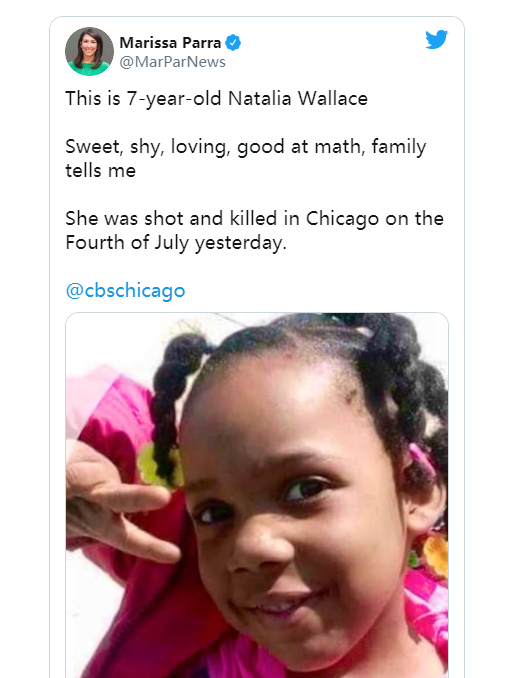  （图为CBS新闻网记者给出的遇害女童的照片）