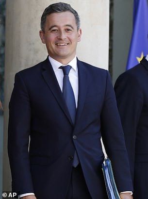 法国新任内政部长杰拉·德达尔曼宁（图源：美联社）