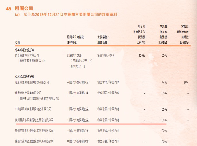 上图雅居乐集团2019年年报截图