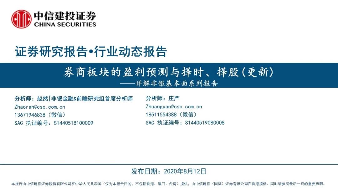 2020券商板块龙头股_秋明说股2020-09-23继续看好券商板块.