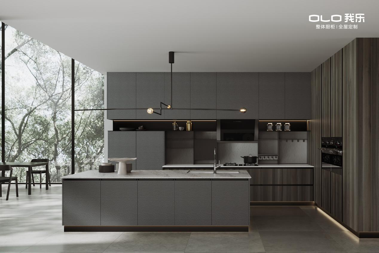 (我乐家居巴斯蒂昂系列-整体厨柜)