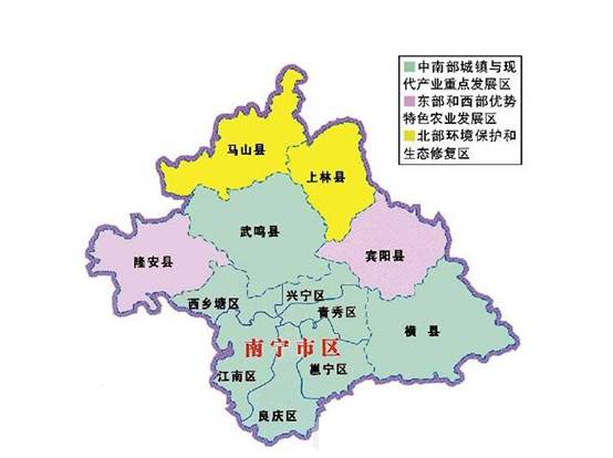 南宁地图全景图片