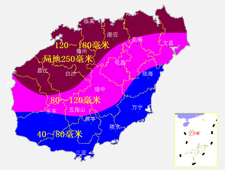 热带低压将发展成台风海南本周开启雨雨雨模式