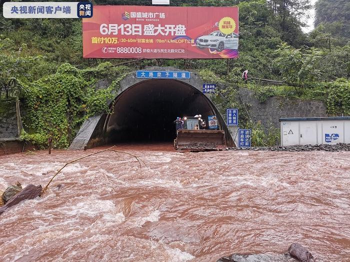 △溪洛渡水电站对外隧道中断