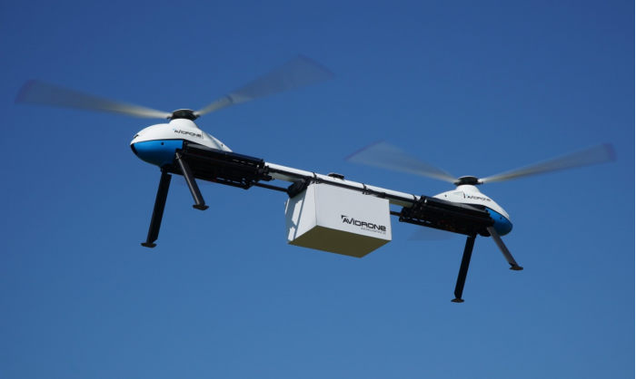 avidrone采用有着独特双旋翼设计的无人机进行货物配送