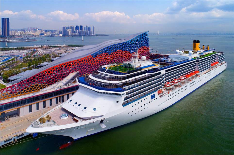 图为招商蛇口邮轮母港.(资料图片)