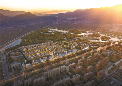 京投发展·岚山项目鸟瞰效果图