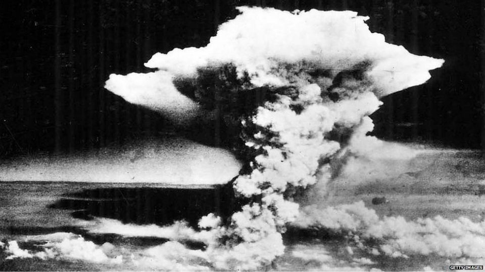 广岛核爆掀起的巨大蘑菇云（Getty）