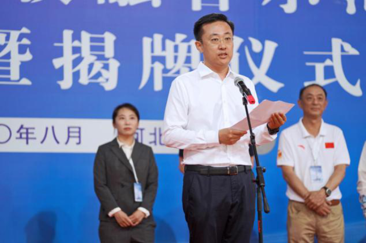 河北省体育局党组书记、局长张泽峰。长城网记者 许付磊 摄