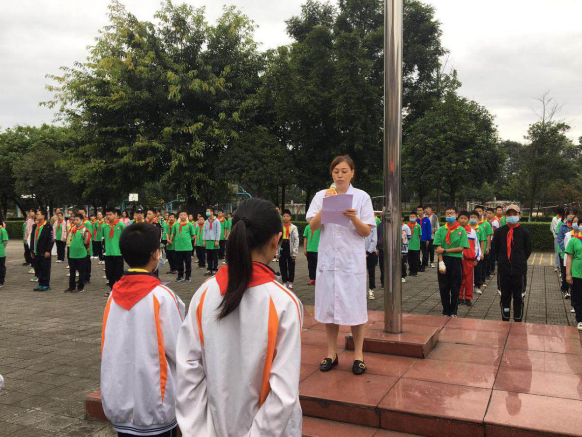 彭州市军乐中学开展秋季传染病防控知识宣讲