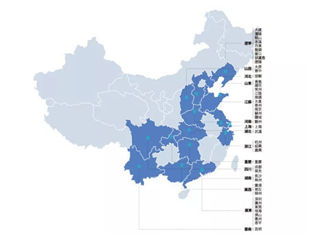 图：佳兆业美好在管项目分布