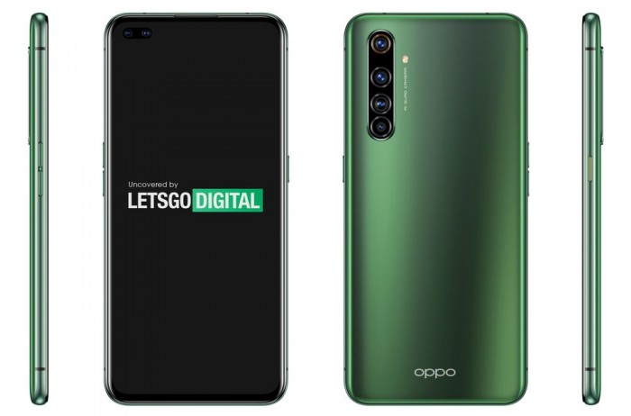 OPPO全新Reno 系列手机图曝光：前置打孔双摄+后置四摄