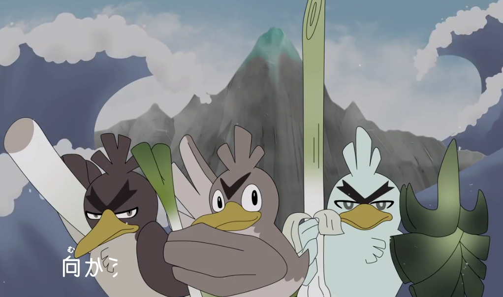 宝可梦官方发布大葱鸭数葱之歌致敬最爱的大葱