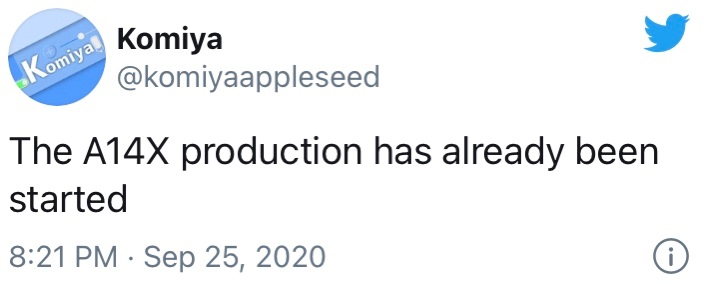 用于新款 iPad Pro 的 A14X Bionic 芯片已量产 为新 iPad Pro 做准备