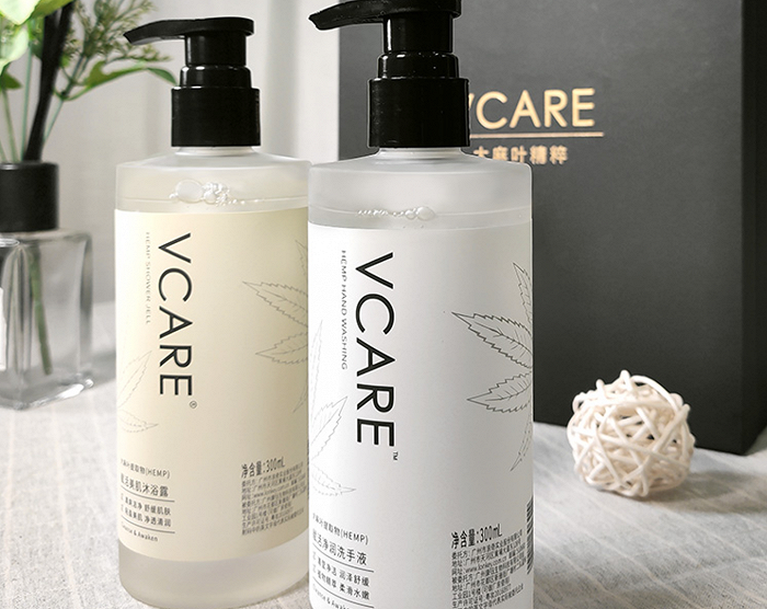 浪奇大麻叶提取物的沐浴露和洗手液（图片来源：浪奇天猫旗舰店）