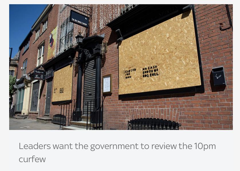 英国应对疫情新封锁措施引发地方政府强烈不满